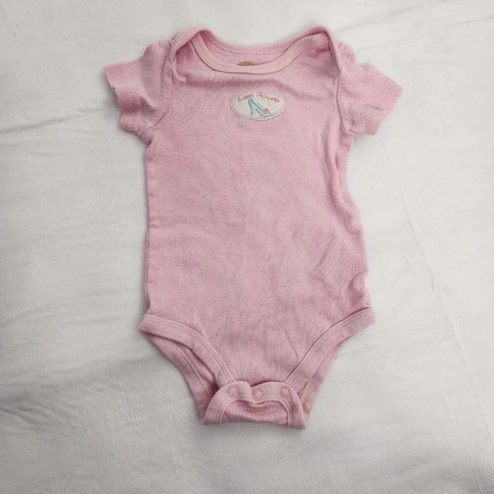 Sweet Princess 0-6 month Pink with white dots Infant One Piece Bodysuit